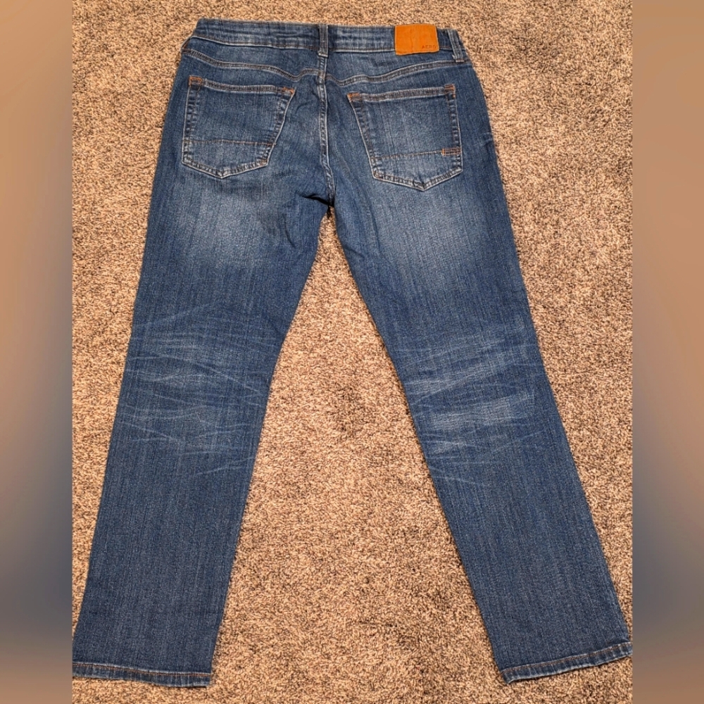 AERO-Mens Jeans- Slim Fit- Darkwash- Size 32/30 - Picture 4 of 6